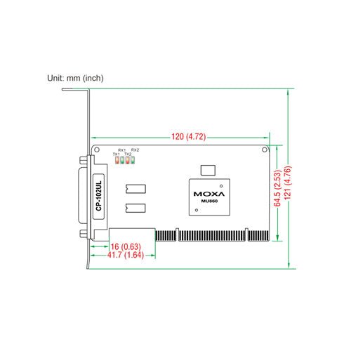 Moxa PCI Board CP - 102UL - TNS Asia Pacific Pte Ltd