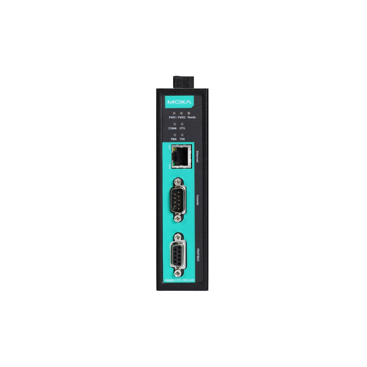 Modbus Gateway Moxa Mgate 5101-PBM-MN front