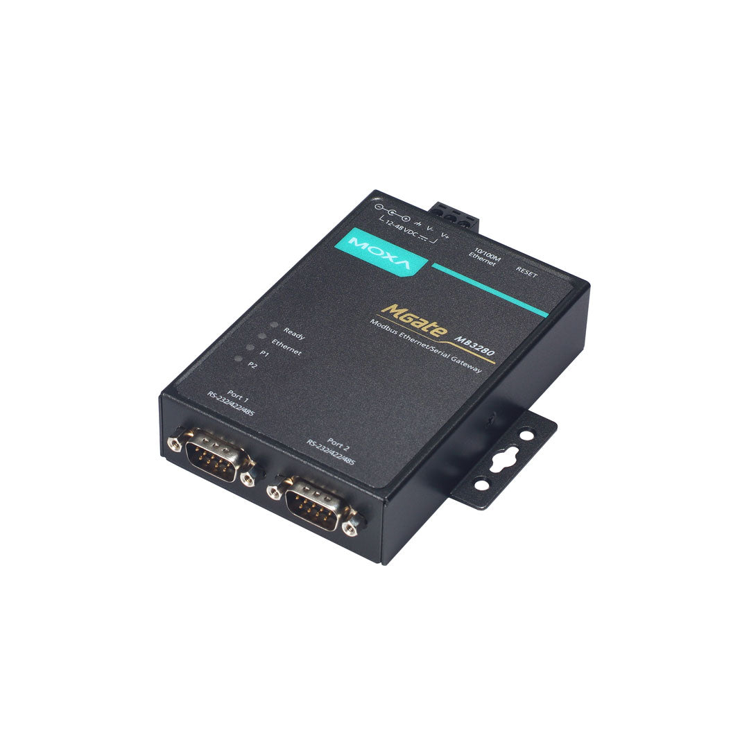 Modbus Gateway MGate MB3280 left