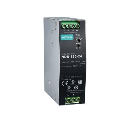 Moxa Din - Rail Power Supply NDR - 120 - 24 - TNS Asia Pacific Pte Ltd