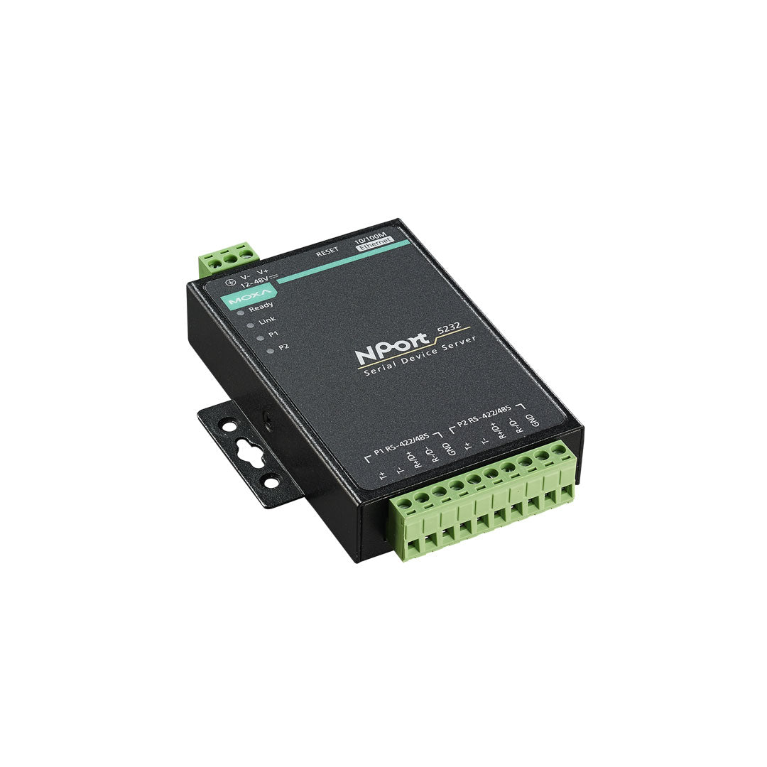Moxa Serial Device Server NPort 5232 side