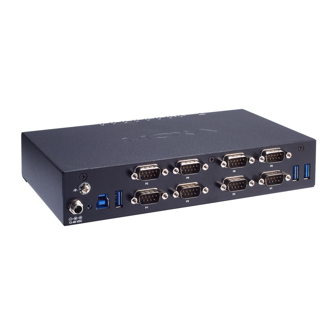 USB to Serial Converter Moxa Uport 1650-8 Gen 2 and Uport 1610-8 Gen 2-hub rear