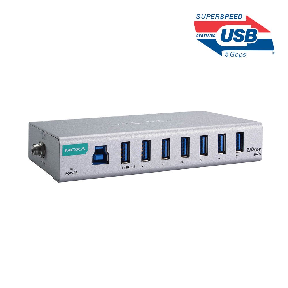 Moxa USB 3.2 Hub Uport 207A - TNS Asia Pacific Pte Ltd