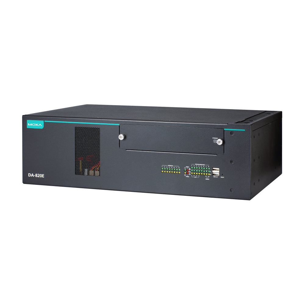 IEC 61850-3 3U rackmount computer Moxa DA-820e front view