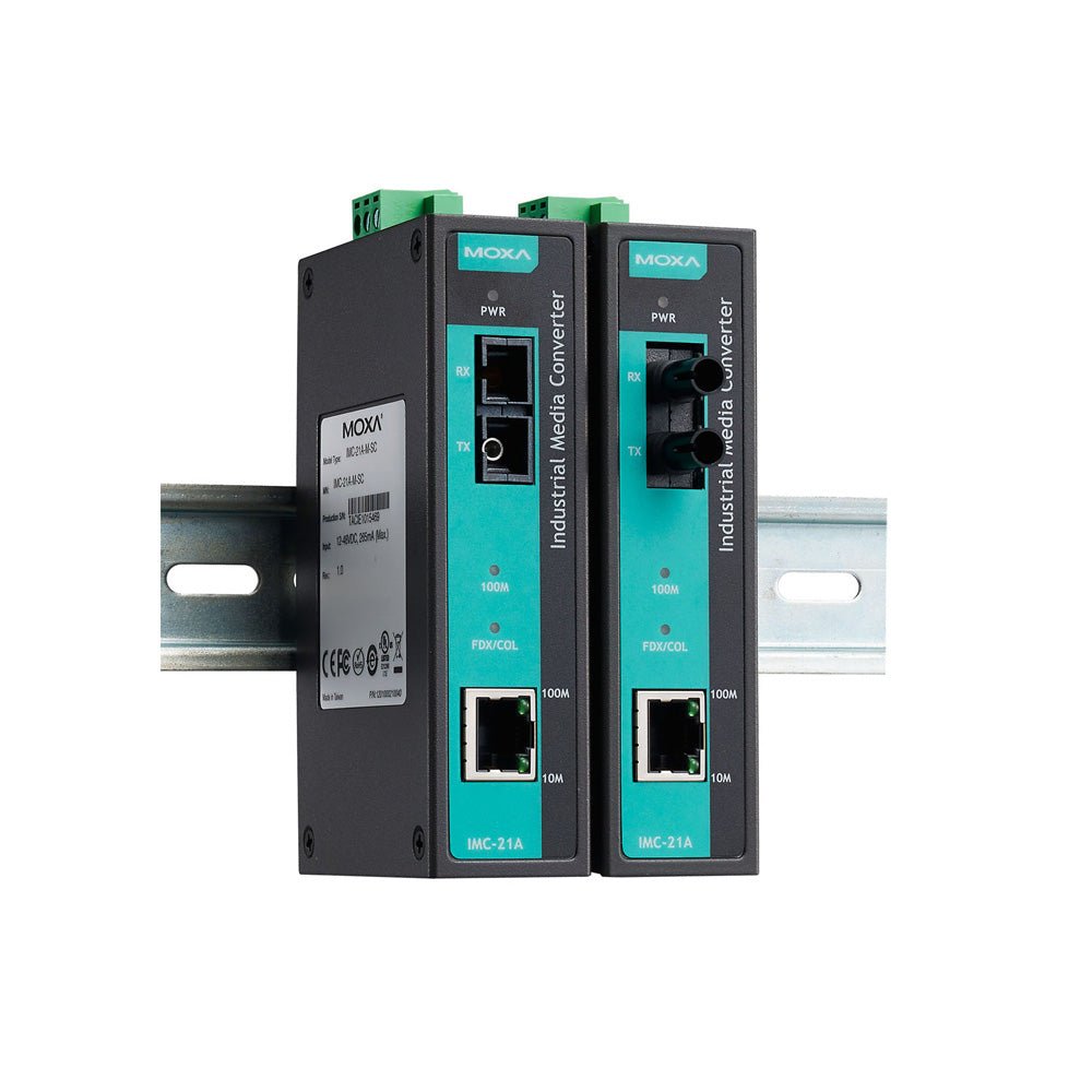 Moxa Ethernet to Fiber Converter IMC - 21A - TNS Asia Pacific Pte Ltd