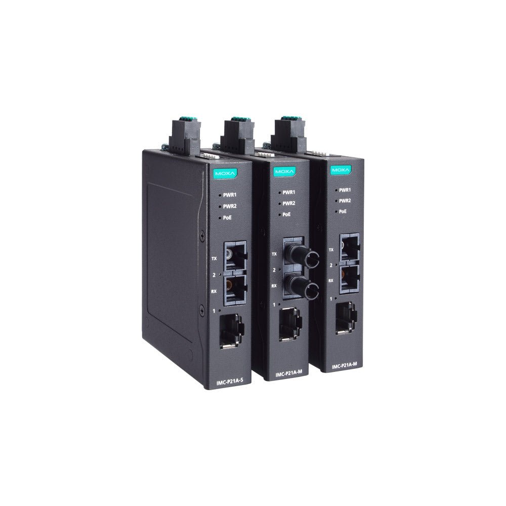 Moxa PoE+ Ethernet to Fiber Converters IMC - P21A - G2 - TNS Asia Pacific Pte Ltd