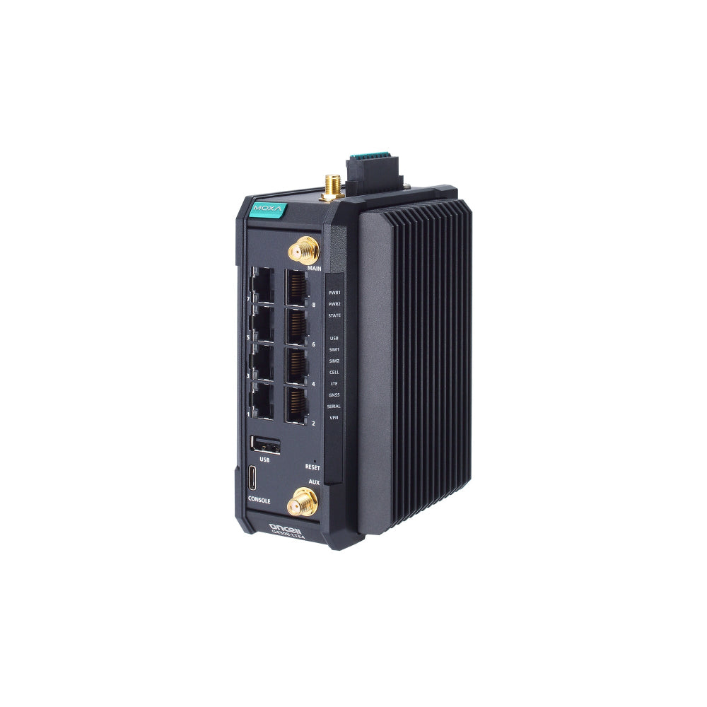 Secure cellular router moxa oncell-g4308 series