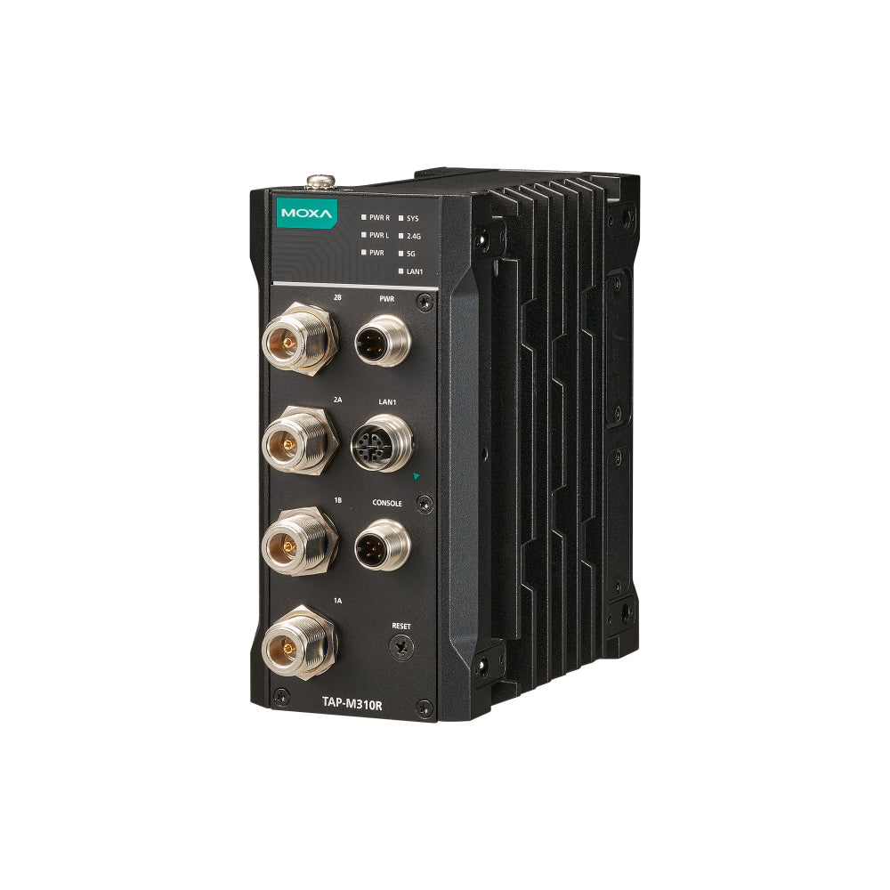 Wi-Fi 6 railway wayside AP/client moxa-tap-m310r-series side view