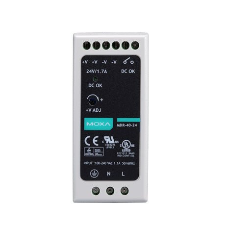 Moxa 40W Din - Rail Power Supply MDR - 40 - 24 - TNS Asia Pacific Pte Ltd