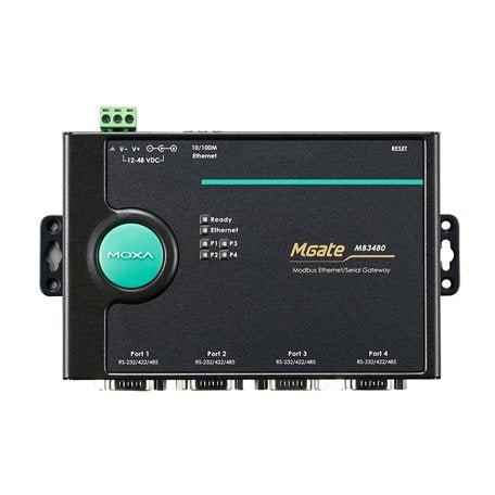 Moxa Modbus Gateway MGate MB3480 - TNS Asia Pacific Pte Ltd