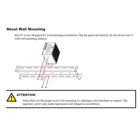 Rack Mounting Kit Moxa RK-4U Wall Mount 