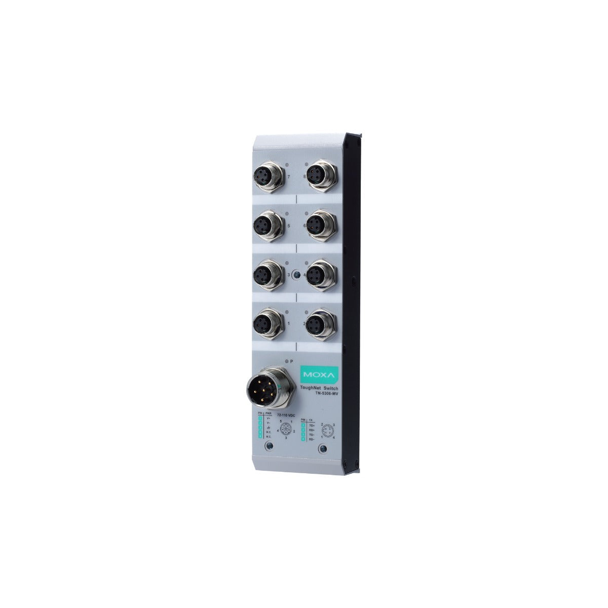 IEC 50155 Unmanaged Network Switch | Moxa TN-5308 Series
