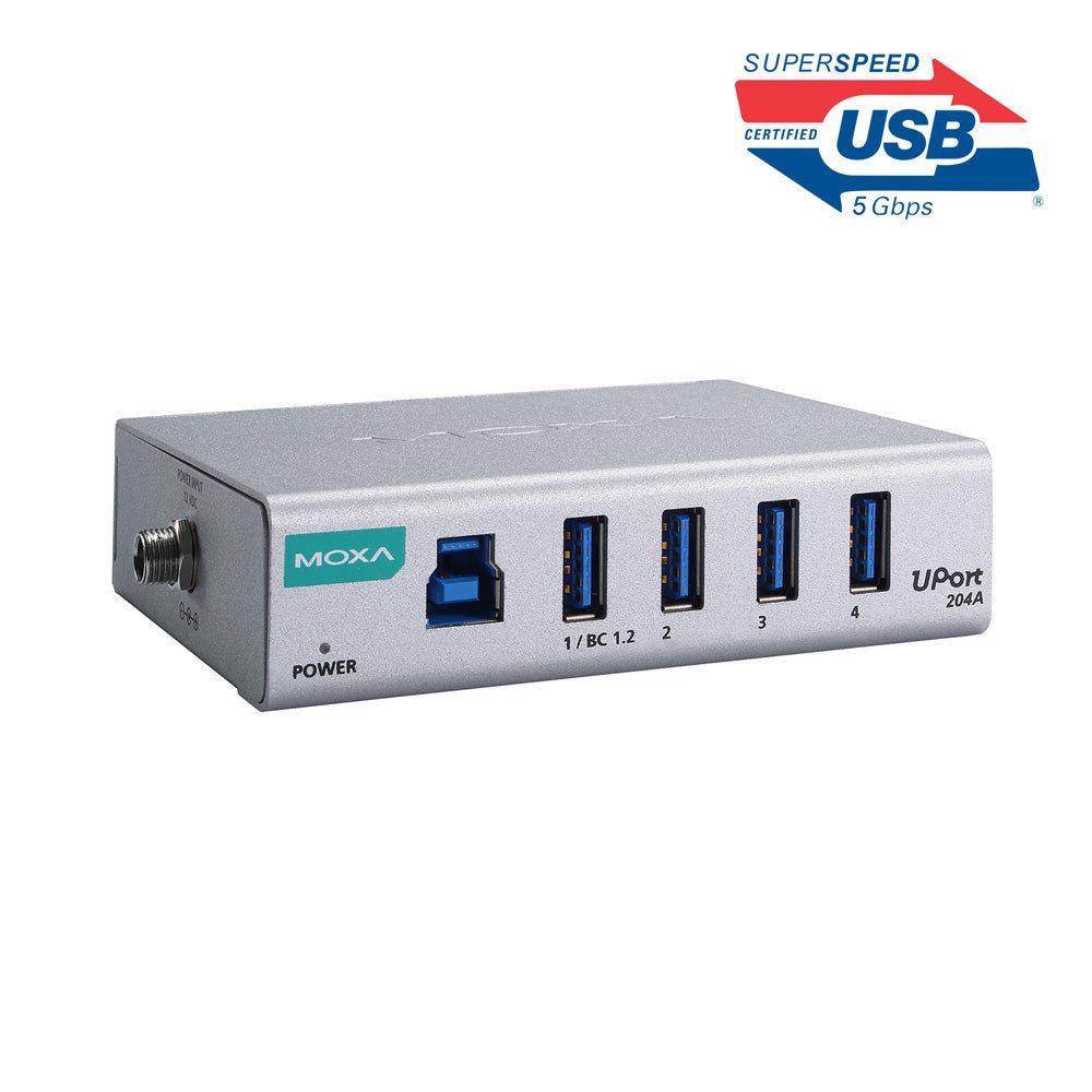 Moxa USB 3.2 Hub Uport 204A - TNS Asia Pacific Pte Ltd