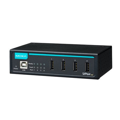 Industrial USB 2.0 Hub - Moxa UPort 404 side view