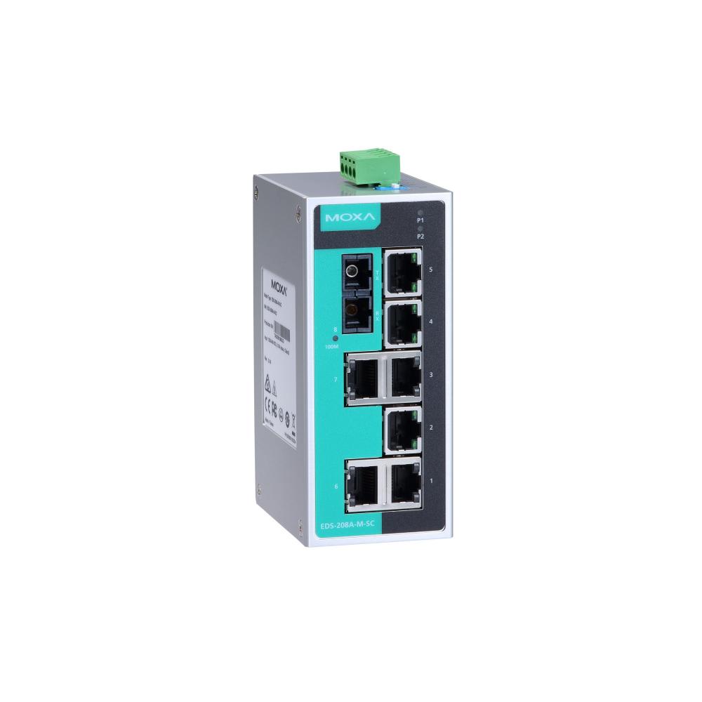 Industrial Unmanaged Ethernet Switch | Moxa EDS 208A – TNS Asia