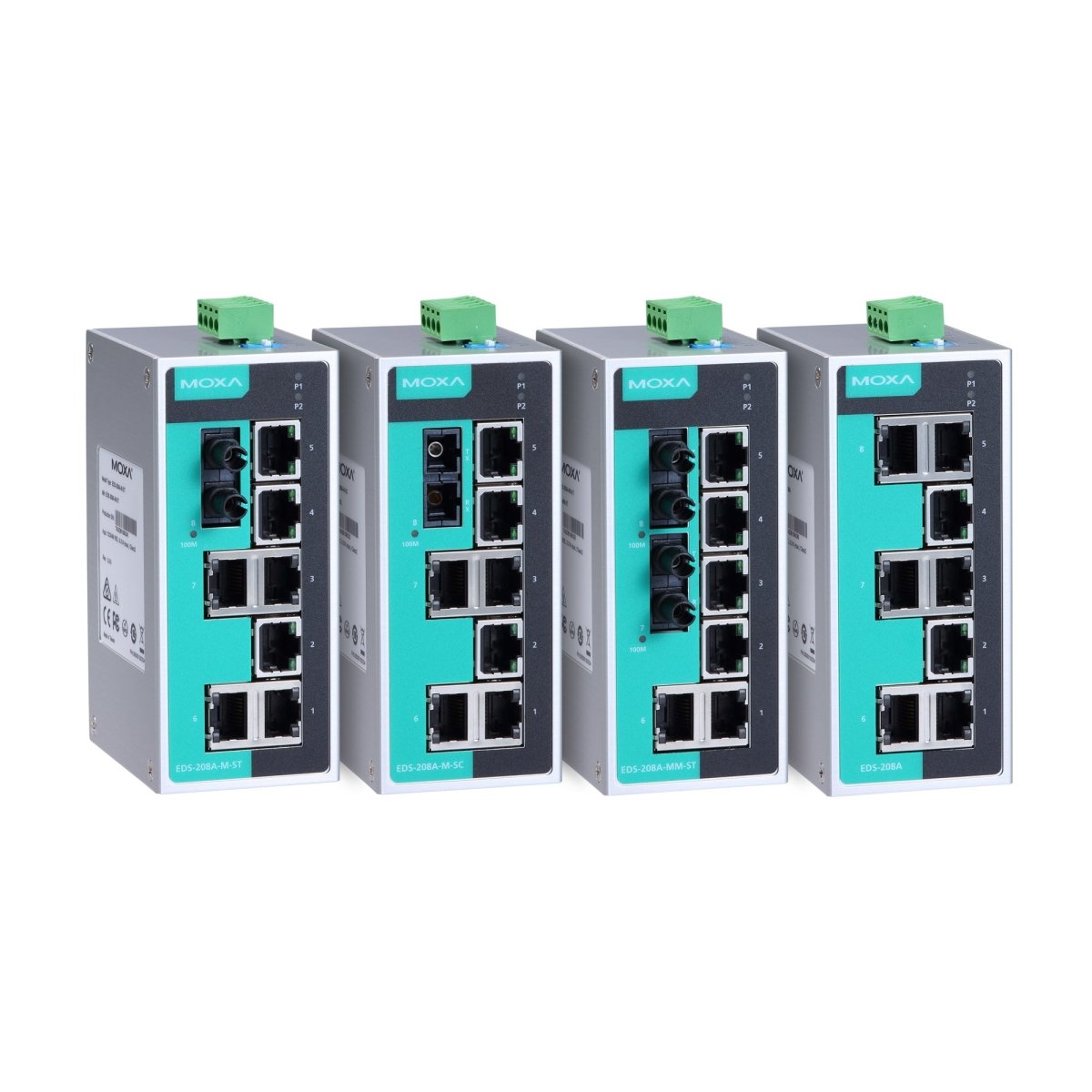 8 port Industrial Unmanaged Ethernet Switch | Moxa EDS 208A