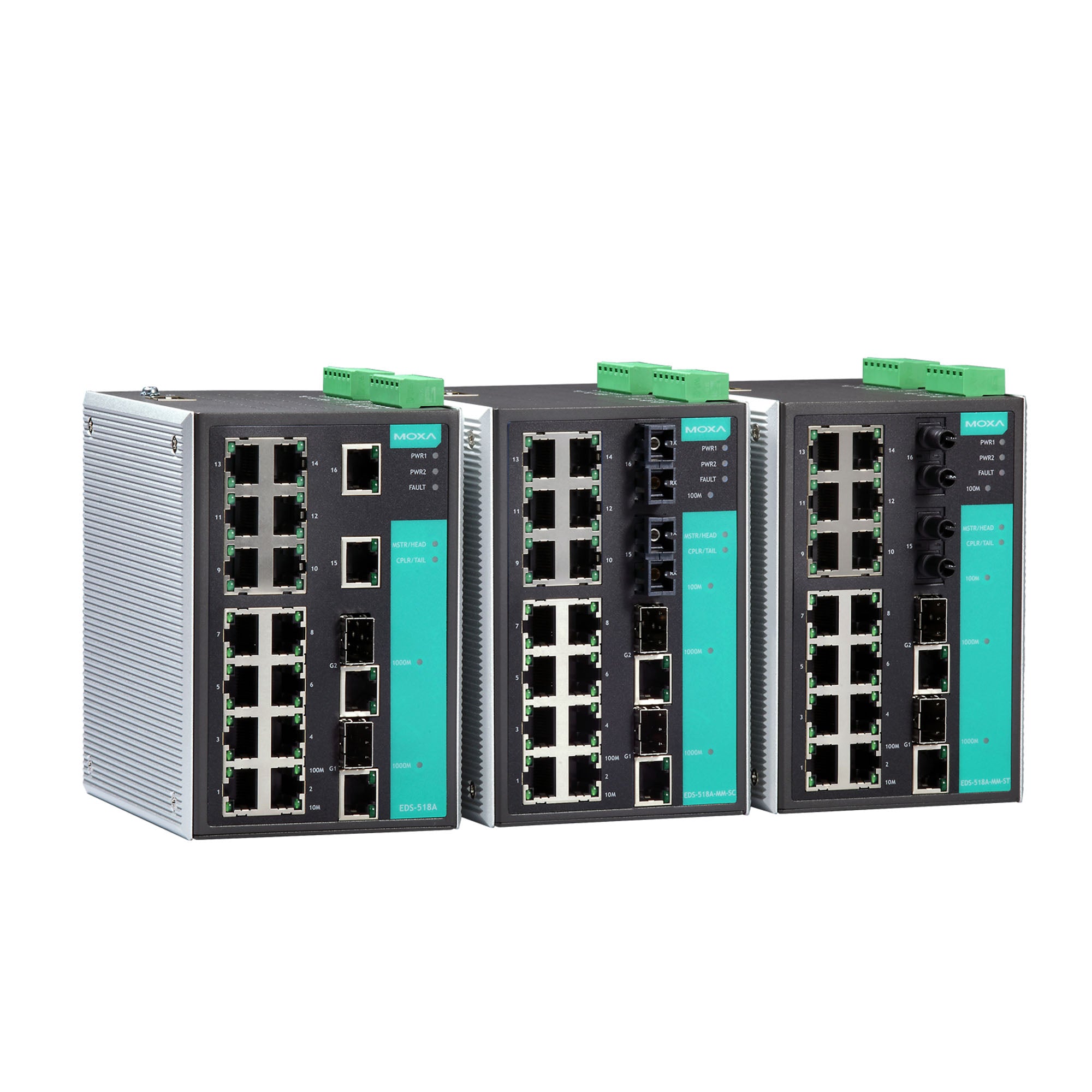 18 port Industrial Managed Ethernet Switch - Moxa EDS-518A – TNS