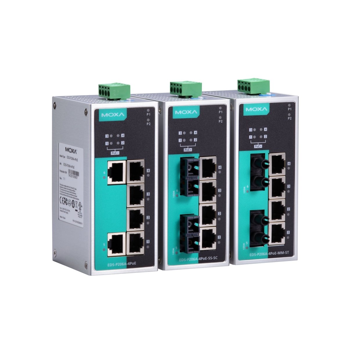 Moxa Ethernet Switch EDS P206A - 4PoE - TNS Asia Pacific Pte Ltd