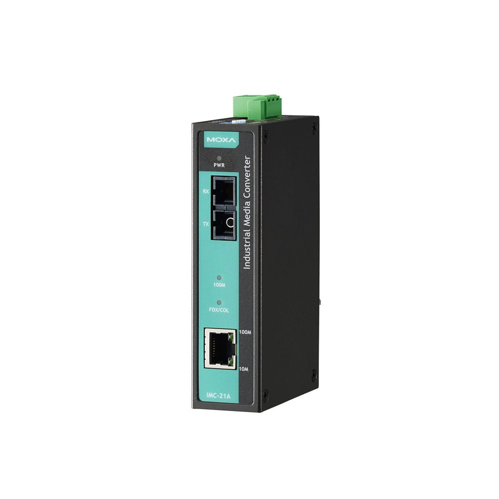 Moxa Ethernet to Fiber Converter IMC - 21A - TNS Asia Pacific Pte Ltd