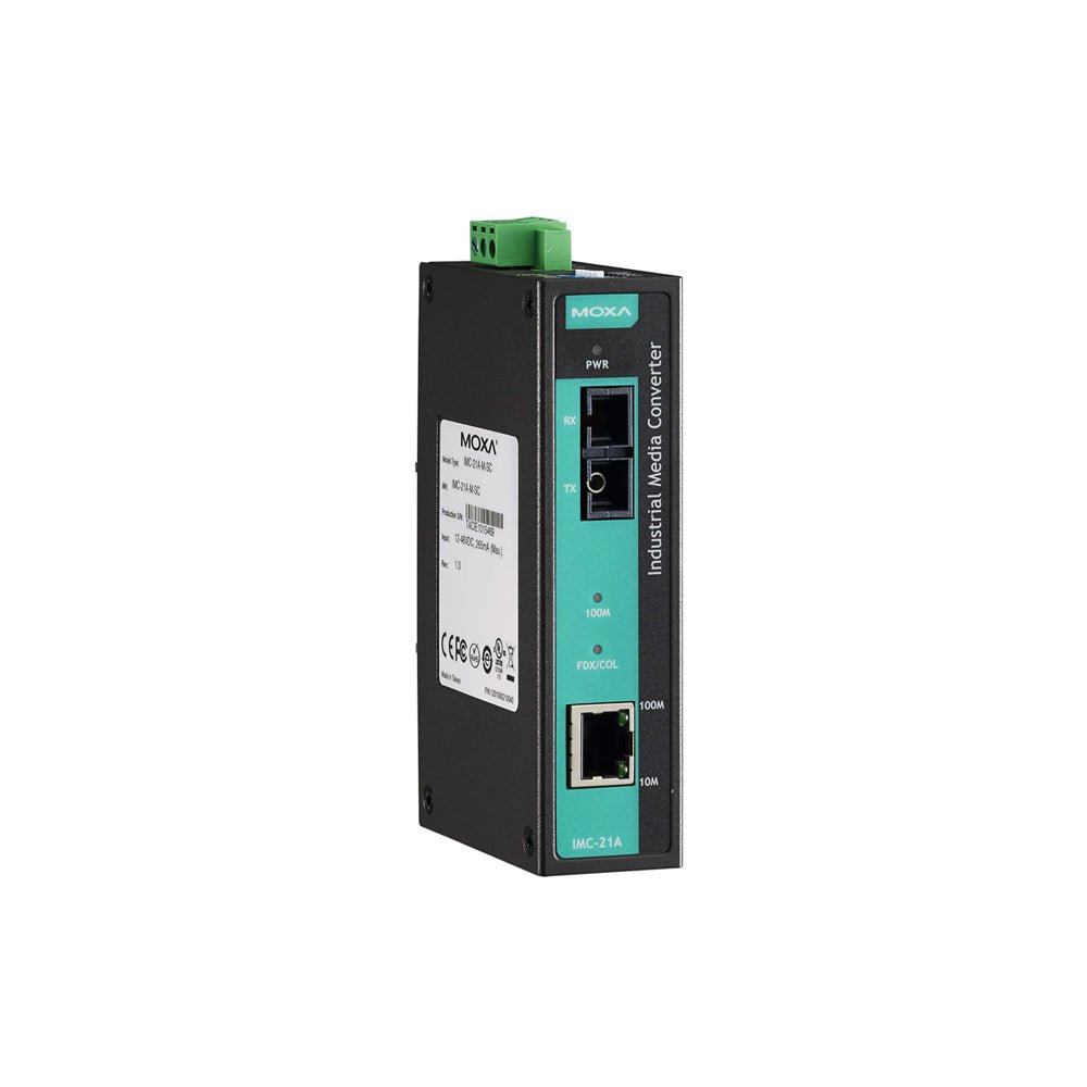 Moxa Ethernet to Fiber Converter IMC - 21A - TNS Asia Pacific Pte Ltd