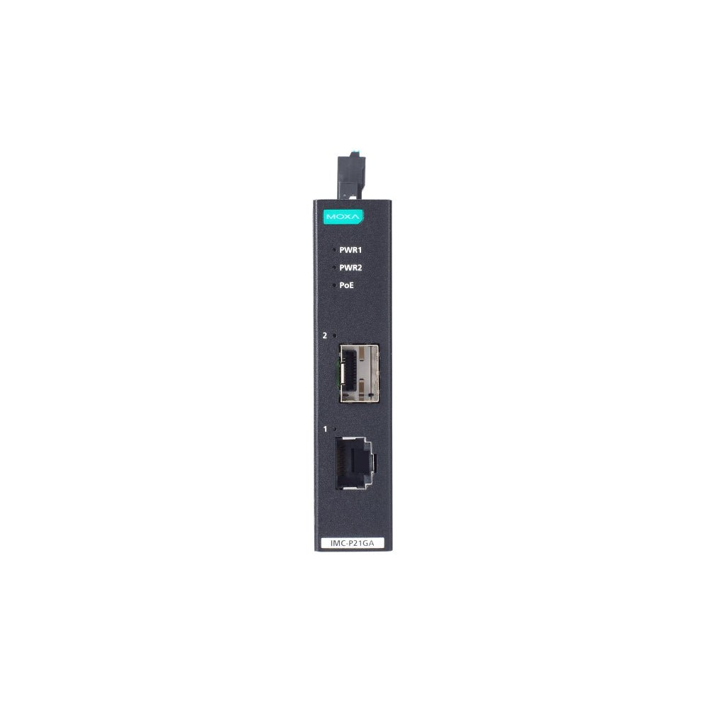 Moxa PoE+ Gigabit Ethernet to Fiber Converters IMC - P21GA - G2 - TNS Asia Pacific Pte Ltd