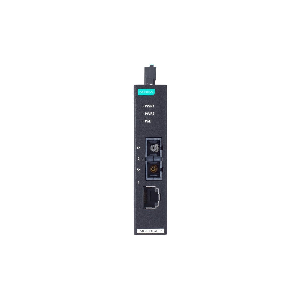 Moxa PoE+ Gigabit Ethernet to Fiber Converters IMC - P21GA - G2 - TNS Asia Pacific Pte Ltd