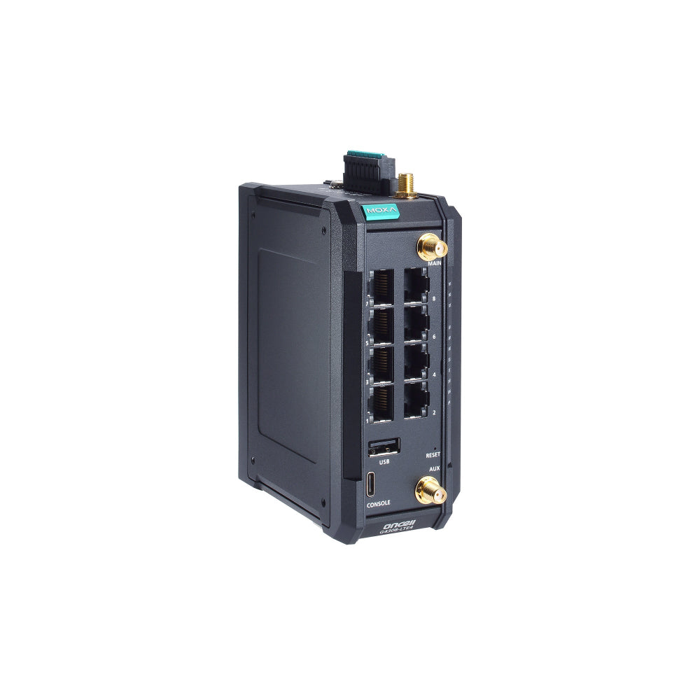 Secure cellular router moxa oncell-g4308 series