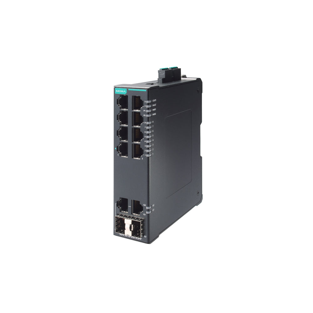moxa sds-3010-2gtxsfp-side