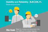 Moxa Uport Stability& reliability