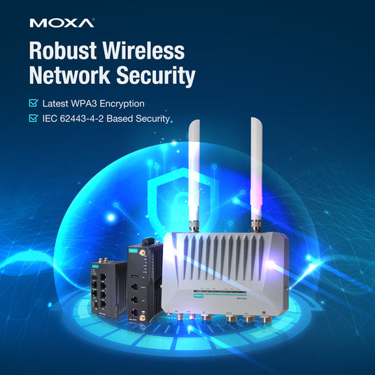 Moxa secure industrial wireless - wifi 6